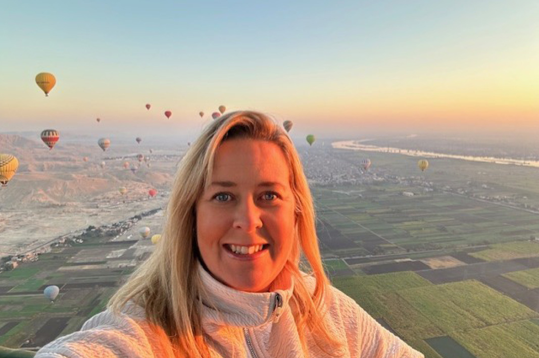 A one of a kind experience: Hot air ballooning over the Valley of the Kings.